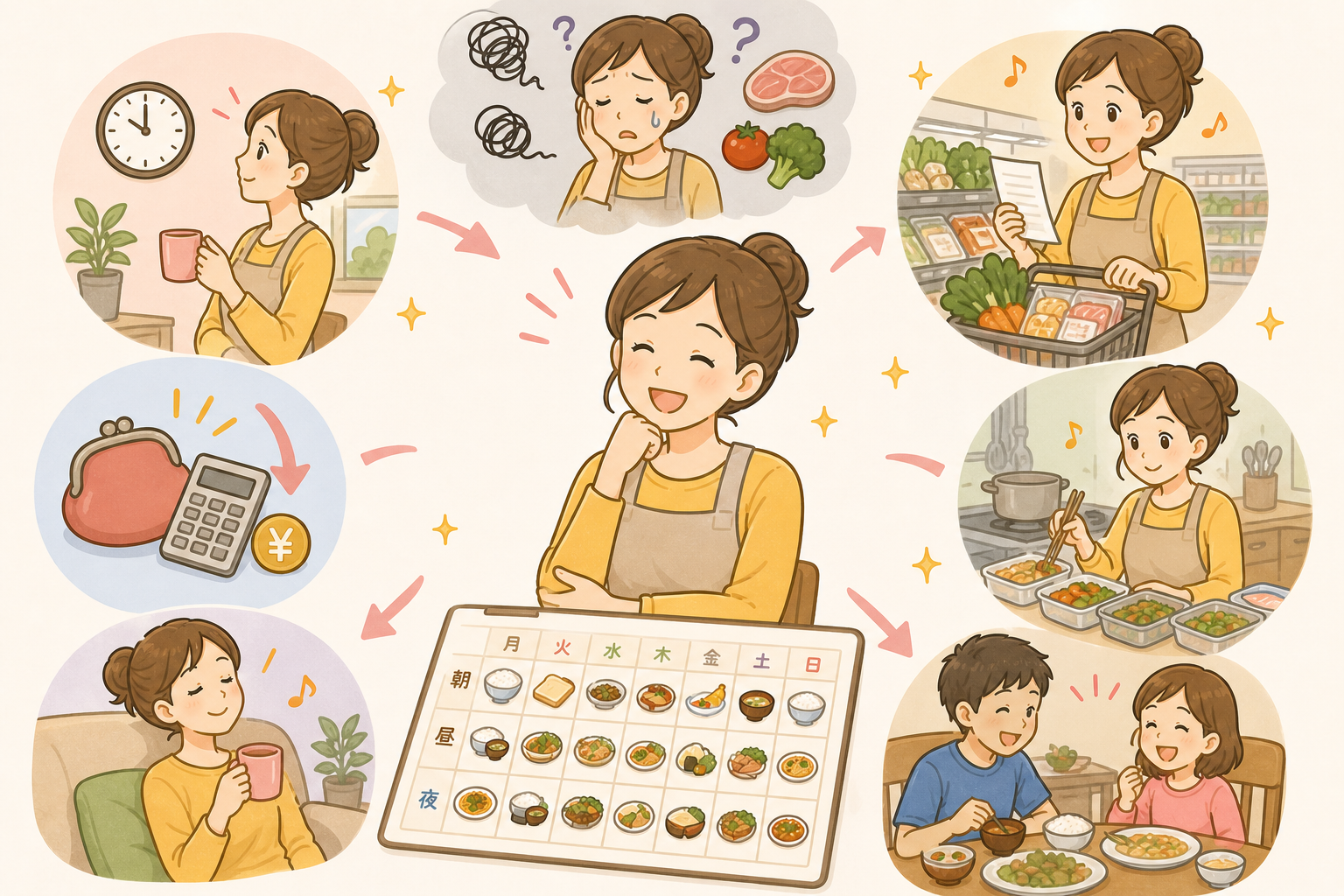 食事パターンで負担が減り、余裕が生まれている様子。